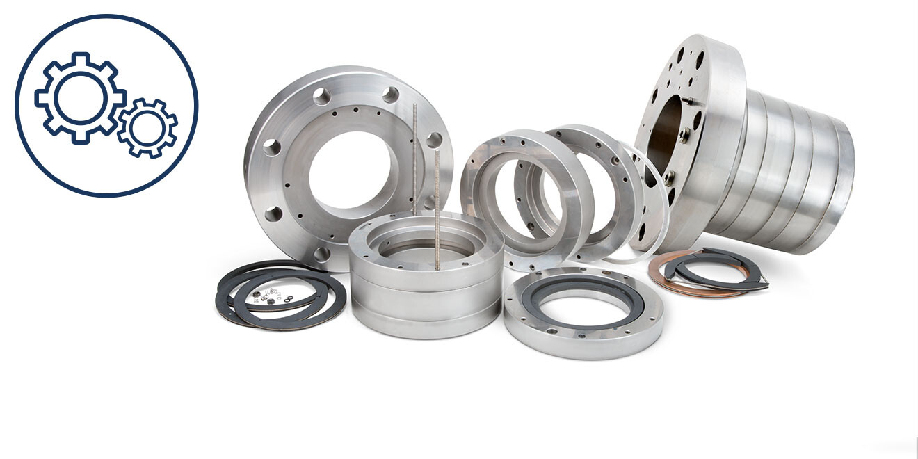 Rings and packing - spare part Rings and packing with spare part icon